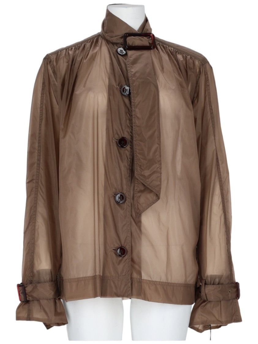 Saint Laurent Lightweight Semi-Sheer Nylon Blouse