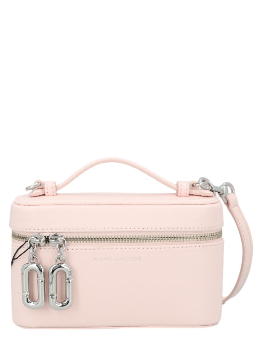 Marc Jacobs Compact Pink Cow Leather Tote With Detachable Strap