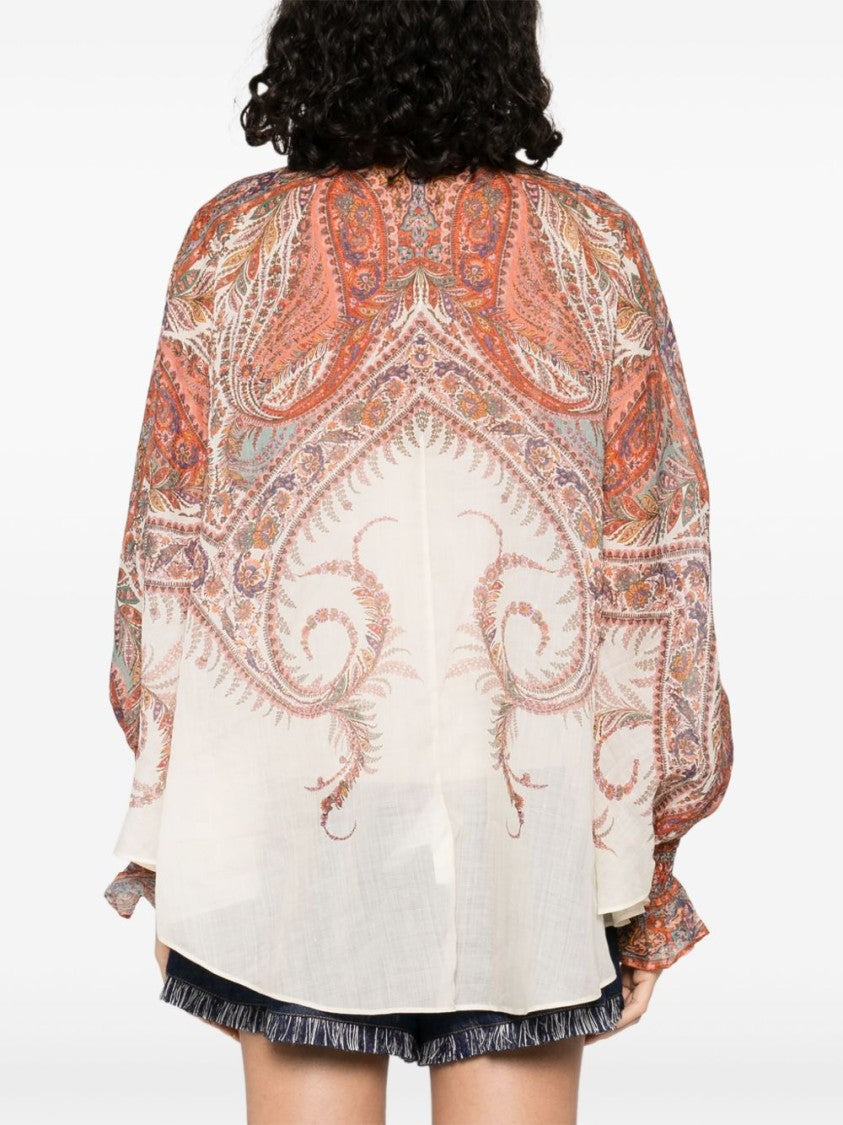 Zimmermann Rhiannon Tie Neck Blouse