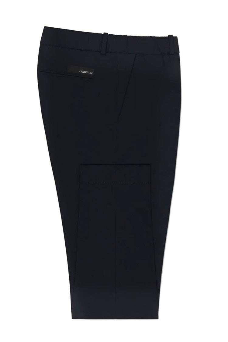 Rrd Black Slim Fit Stretchy Tailored Trousers