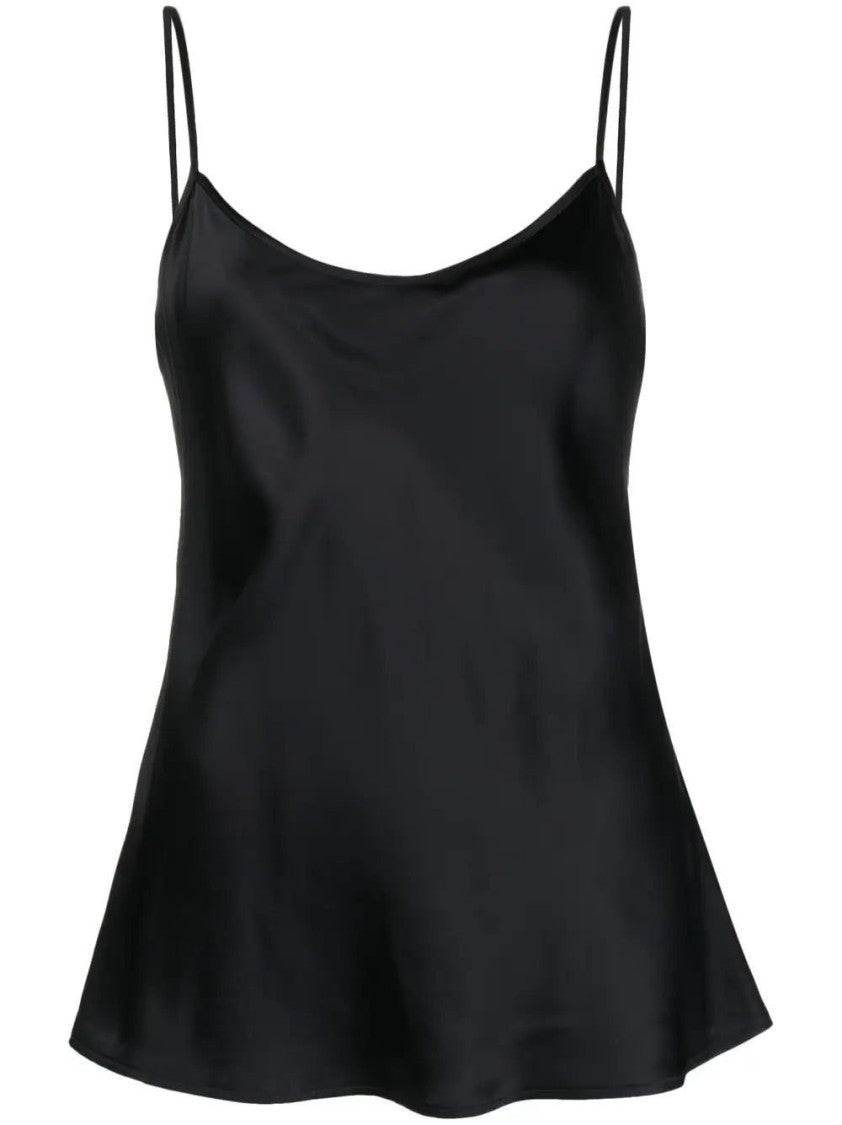Lorena Antoniazzi Flared Hem Tank Top With Spaghetti Straps