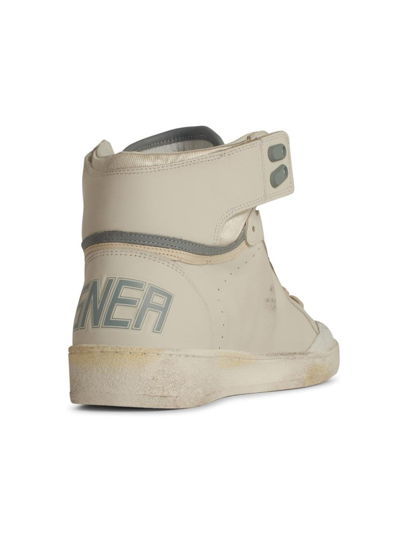 Golden Goose 'Sky Star' White Leather Sneakers