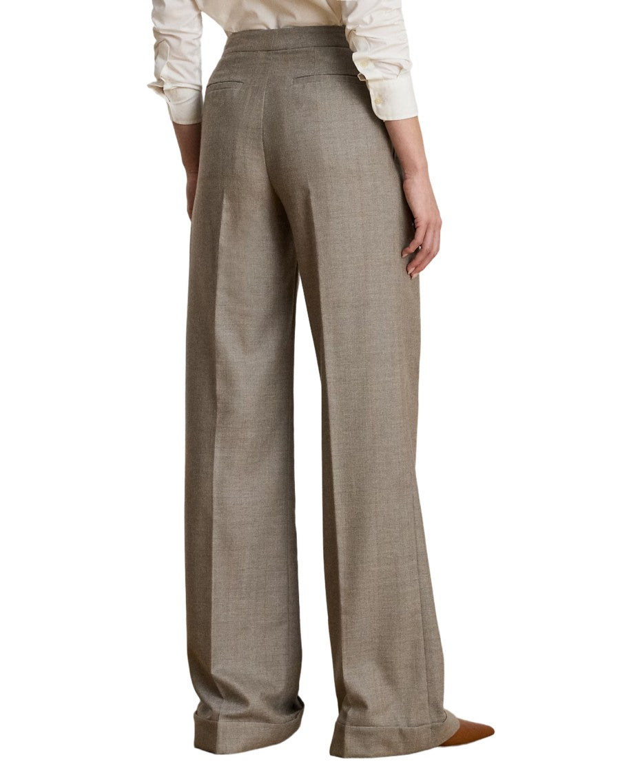Lauren Ralph Lauren Full-Length Pleated Trousers With High Waist