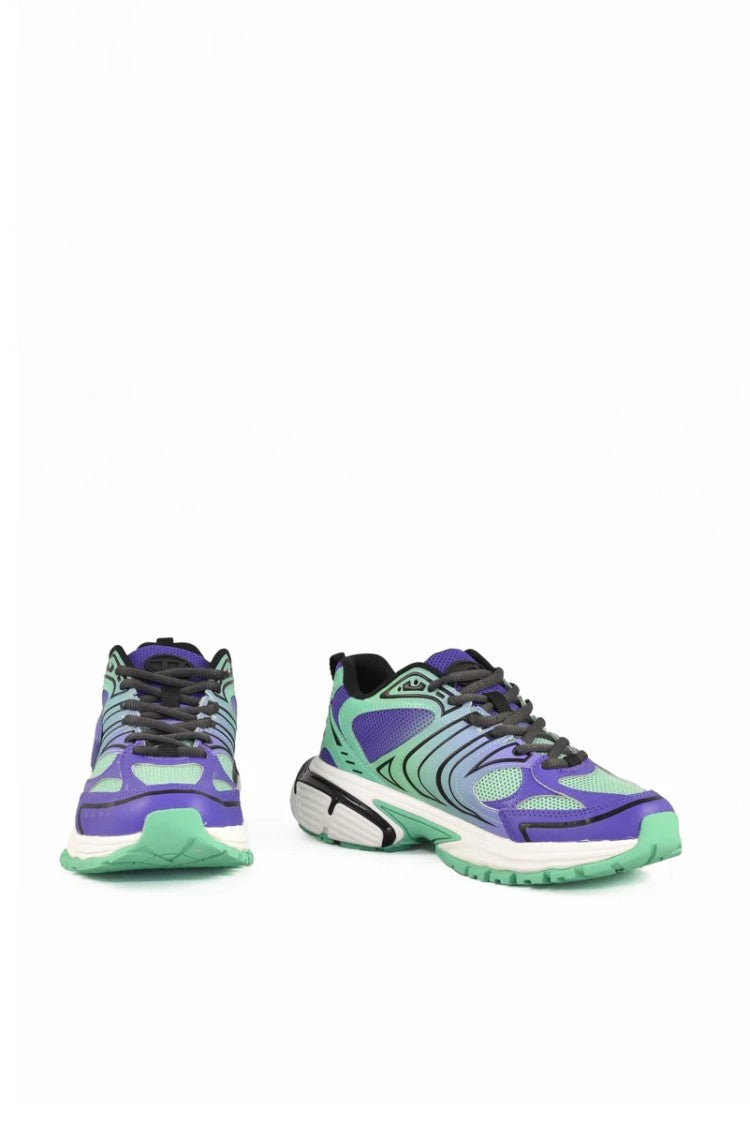 Diesel Other Fibers Sneakers - Green/Purple