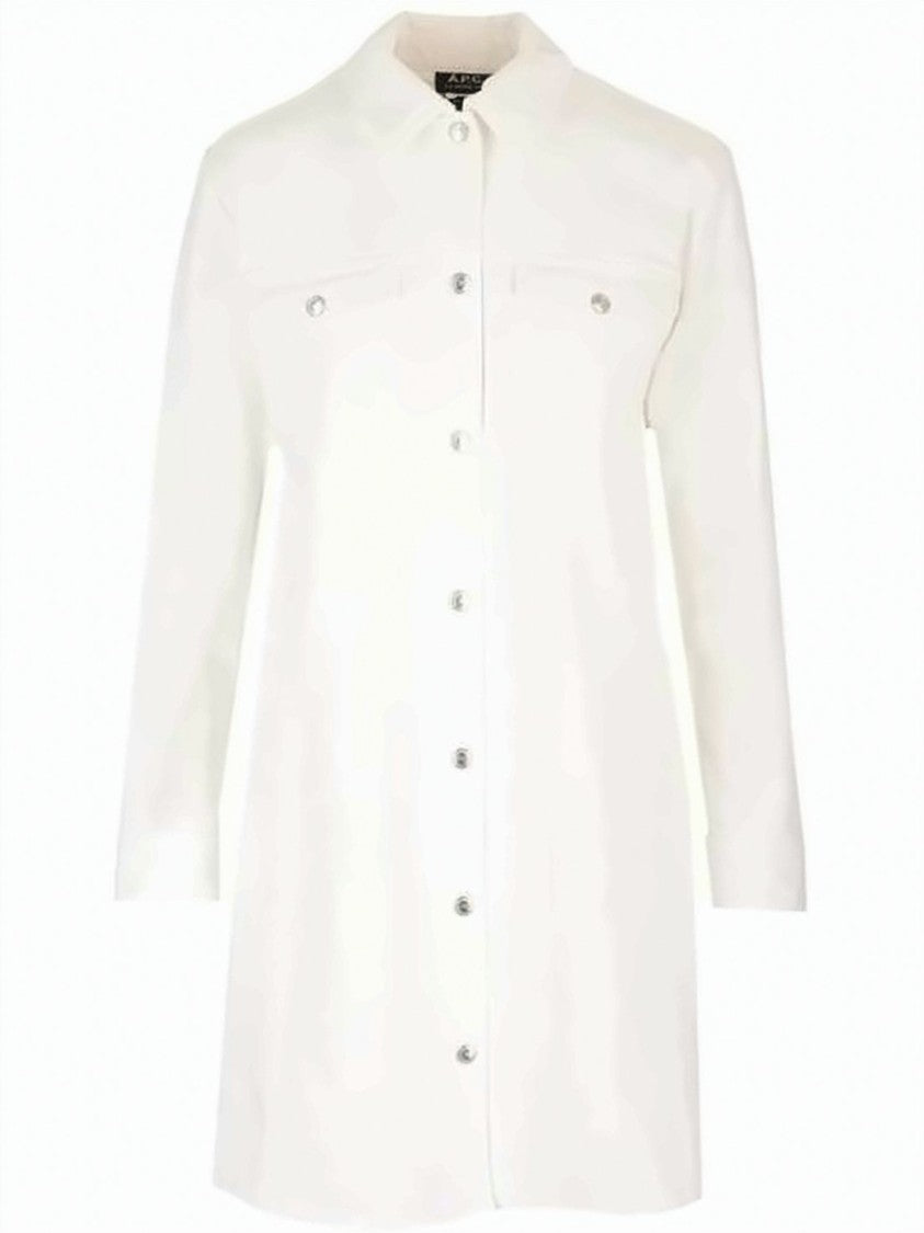 A.P.C. Button-Down Midi Dress With Chest Pockets