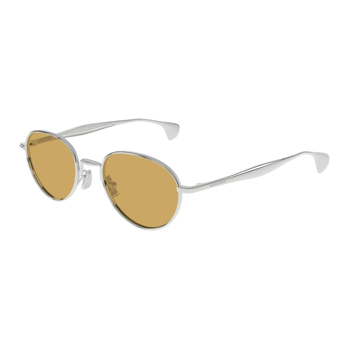 Bottega Veneta Bv1396s Thin Silver Metal Frame Sunglasses