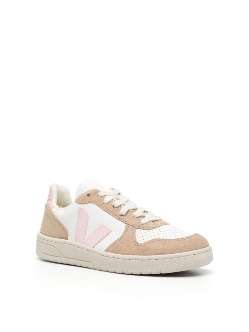 Veja V-10 Chromefree Leather Sneakers