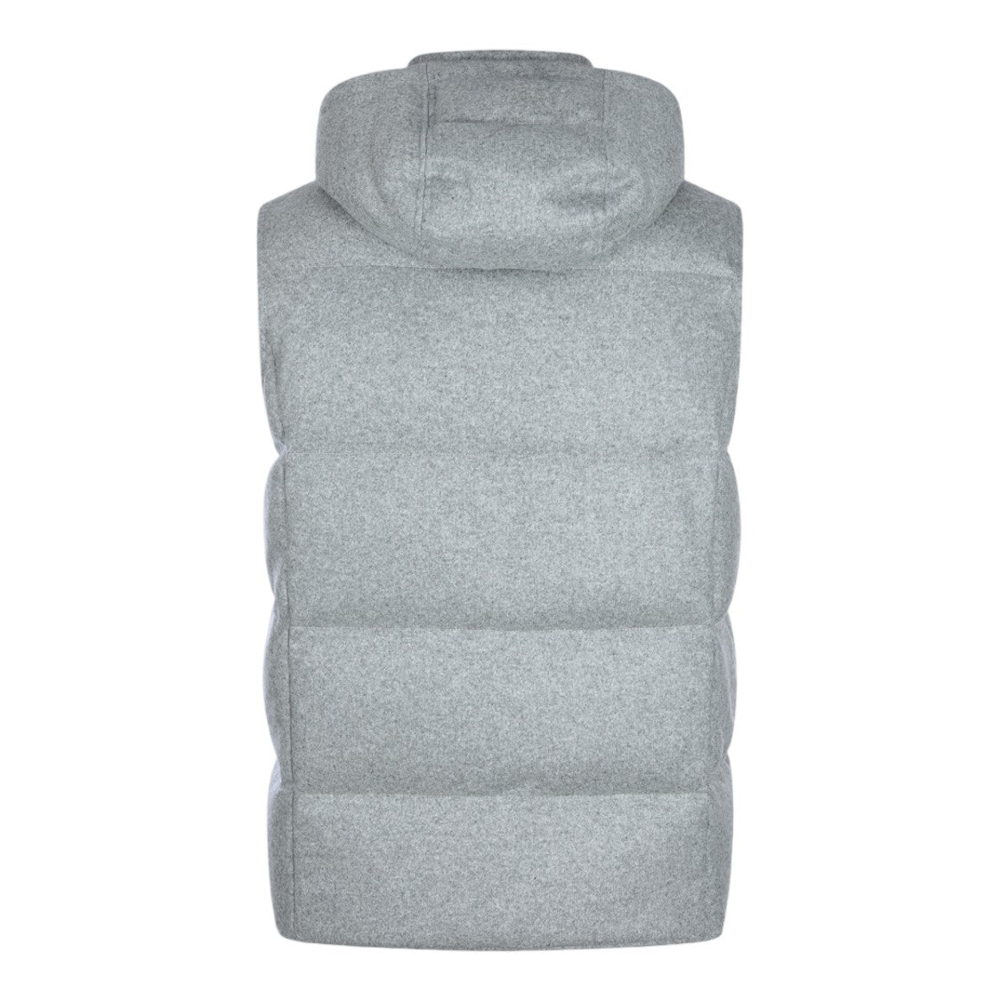 Eleventy Padded Quilted Sleeveless Coat With High Collar And Detachable Hood