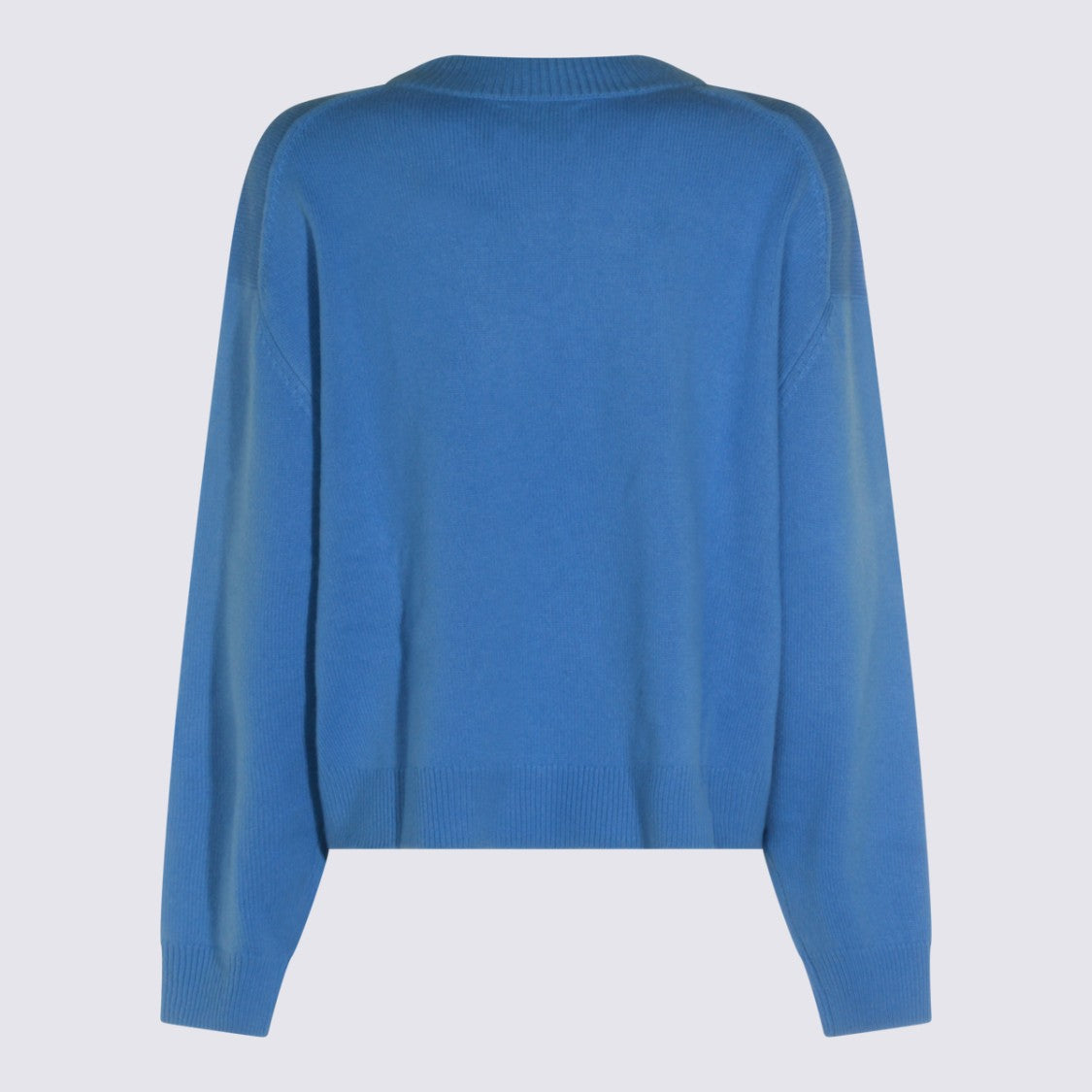 Anine Bing Relaxed Fit Deep V-Neck Sweater With Ribbed Cuffs