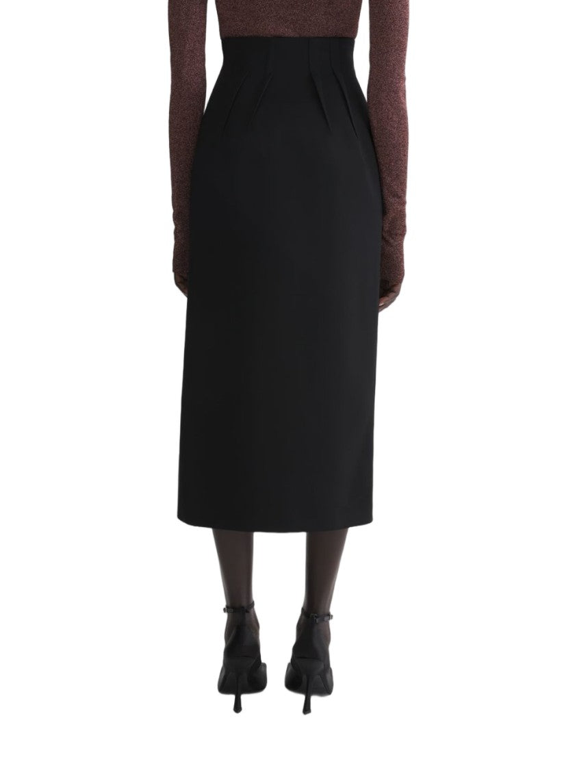Mugler High-Waisted Black Skirt