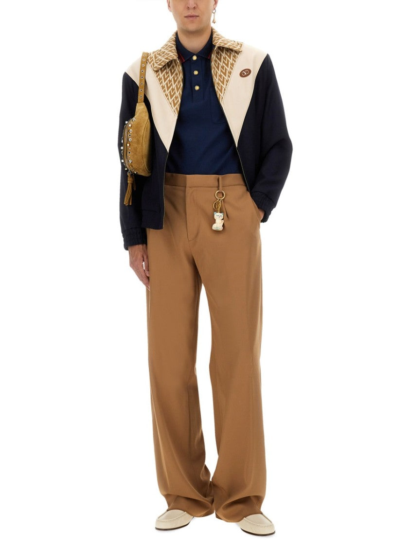 Valentino Vg Embroidery Cotton Polo Shirt