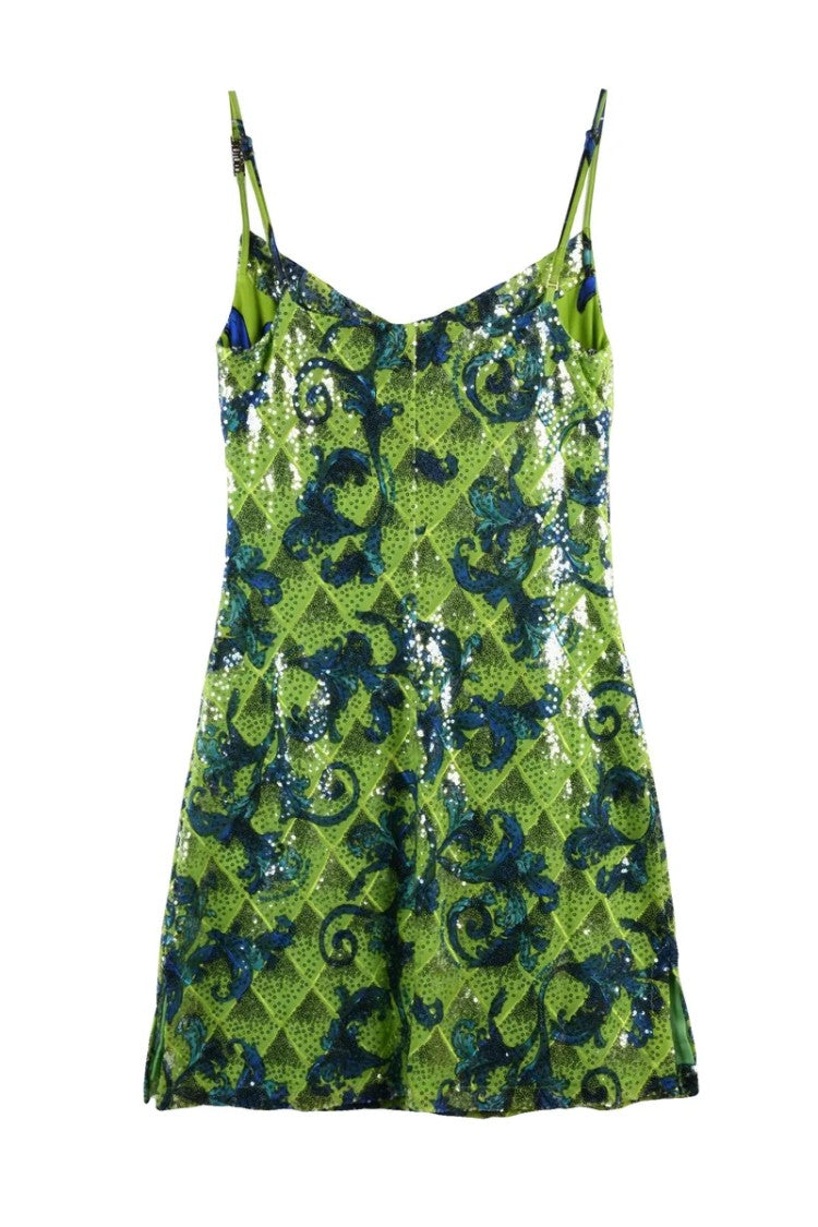 Versace Jeans Couture Sequin Dress - Green