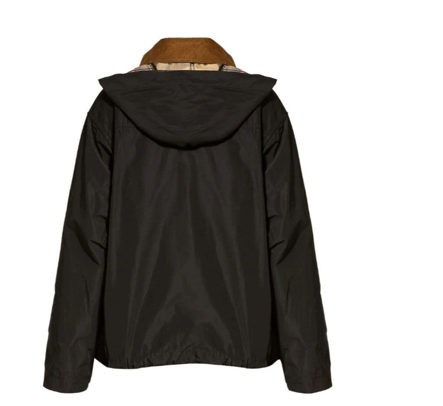 Barbour Waterproof Jacket With Contrasting Corduroy Collar
