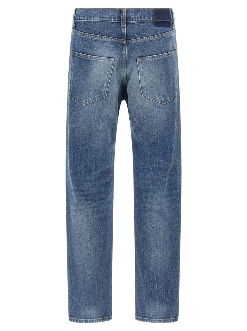 Maison Margiela Discolored Cotton Denim Jeans