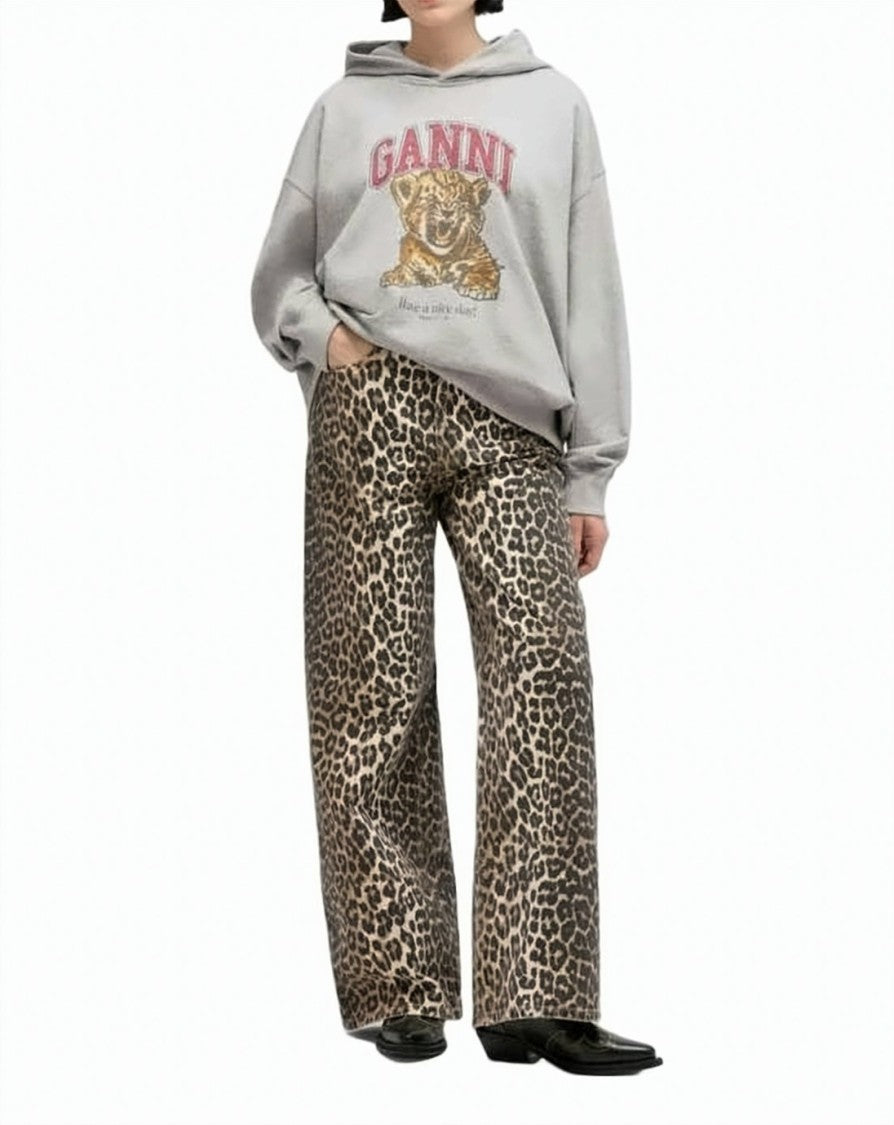 Ganni Relaxed Fit Graphic Hoodie