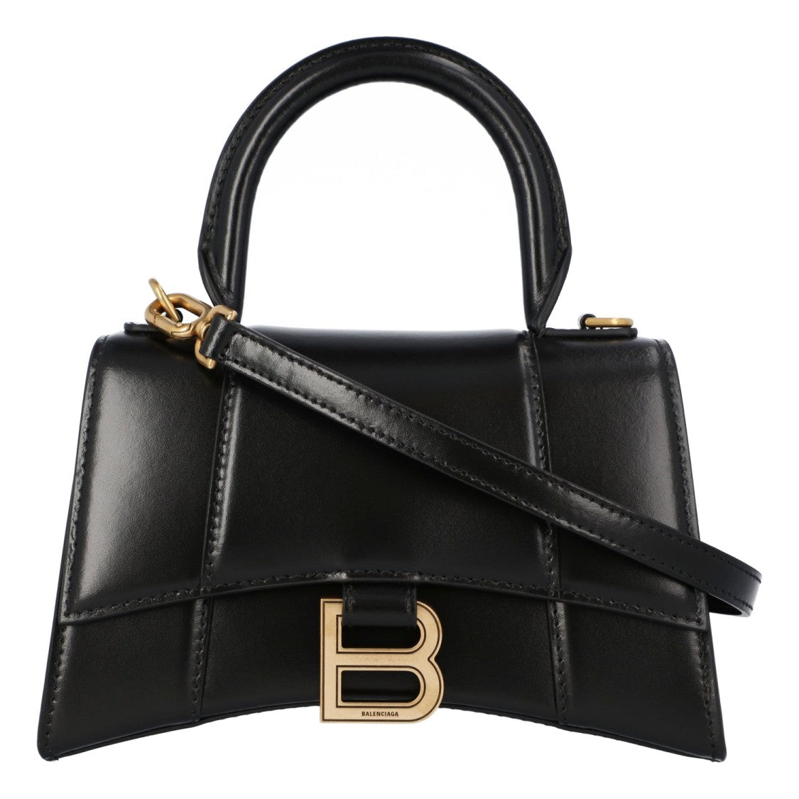 Balenciaga Black Hourglass Xs Handbag