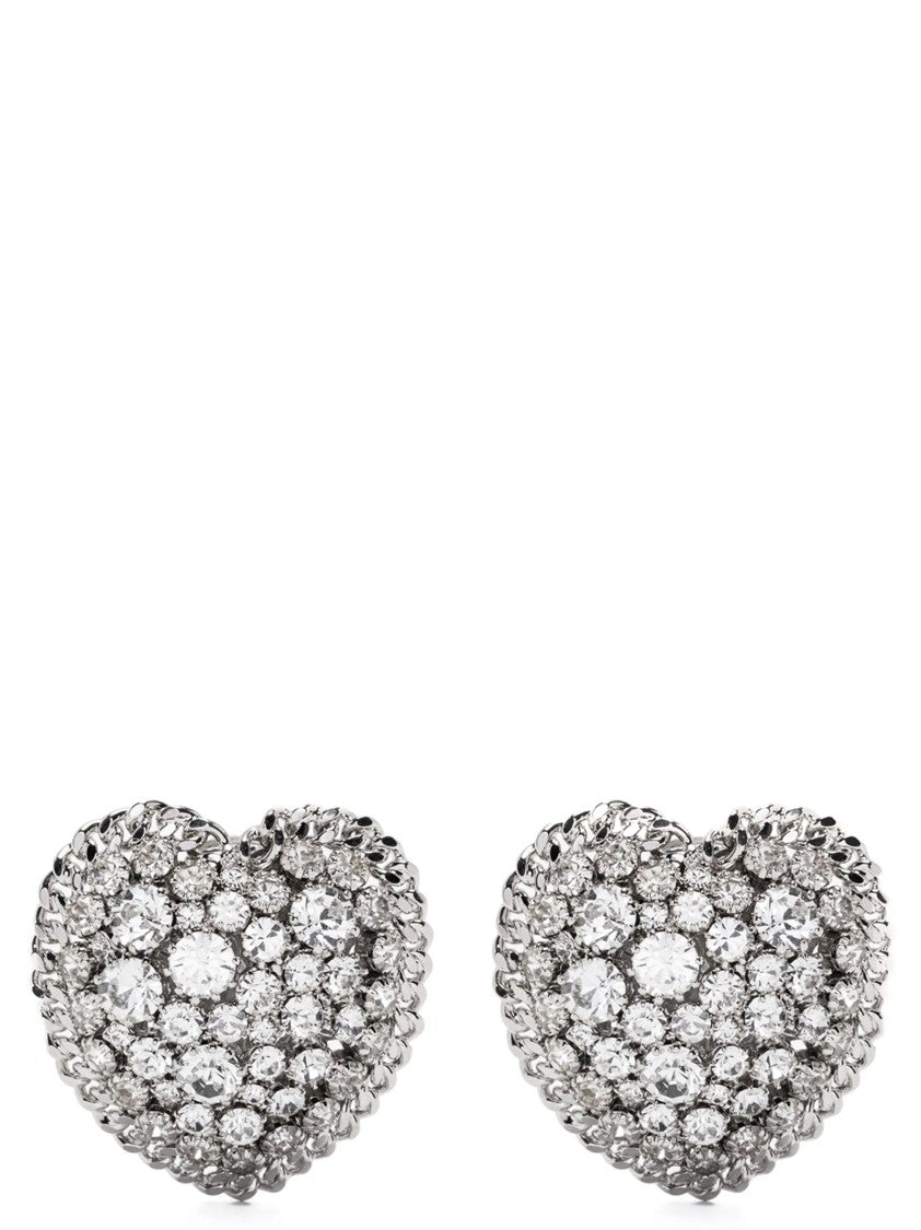 Alessandra Rich Heart Earrings
