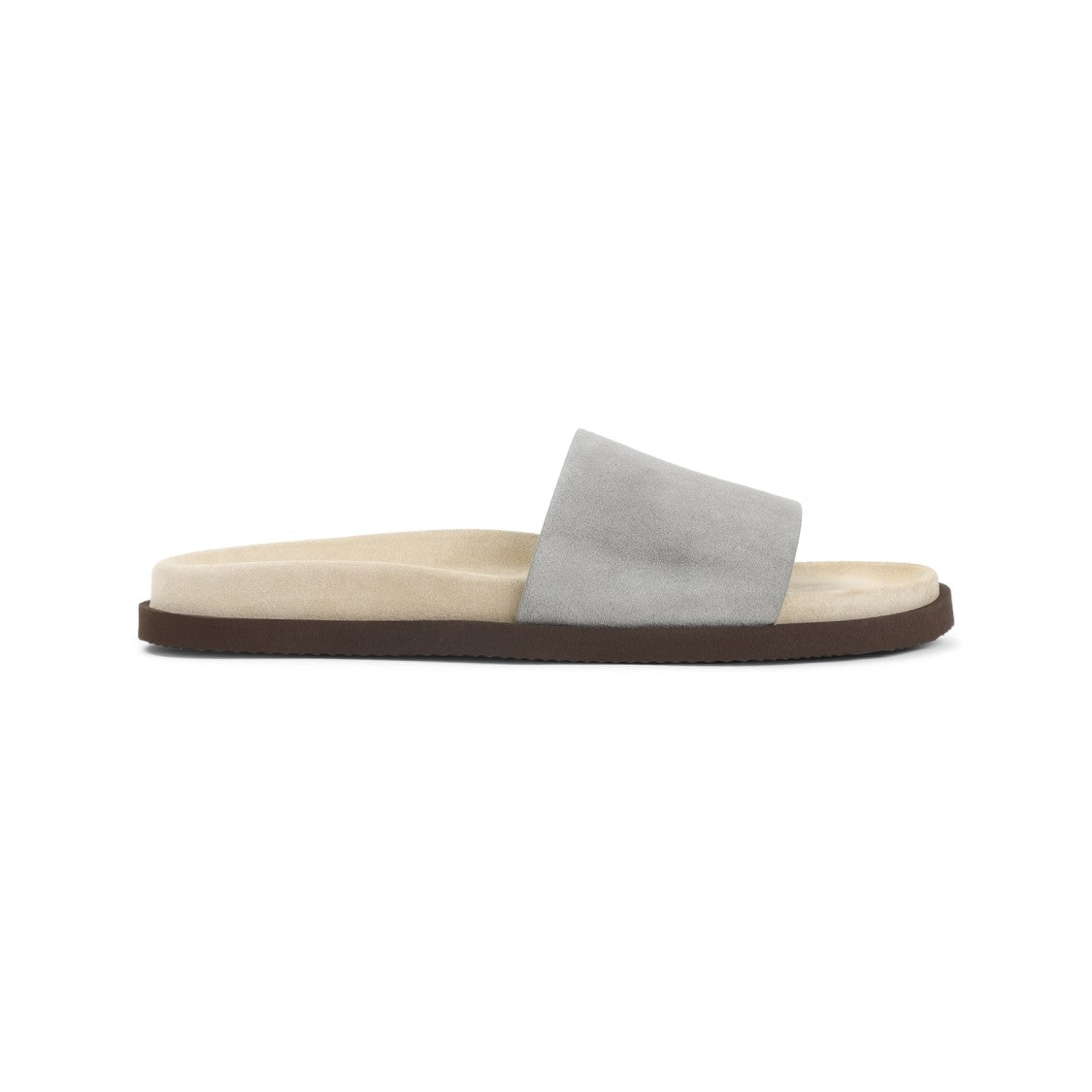Brunello Cucinelli Grey Suede Sandals