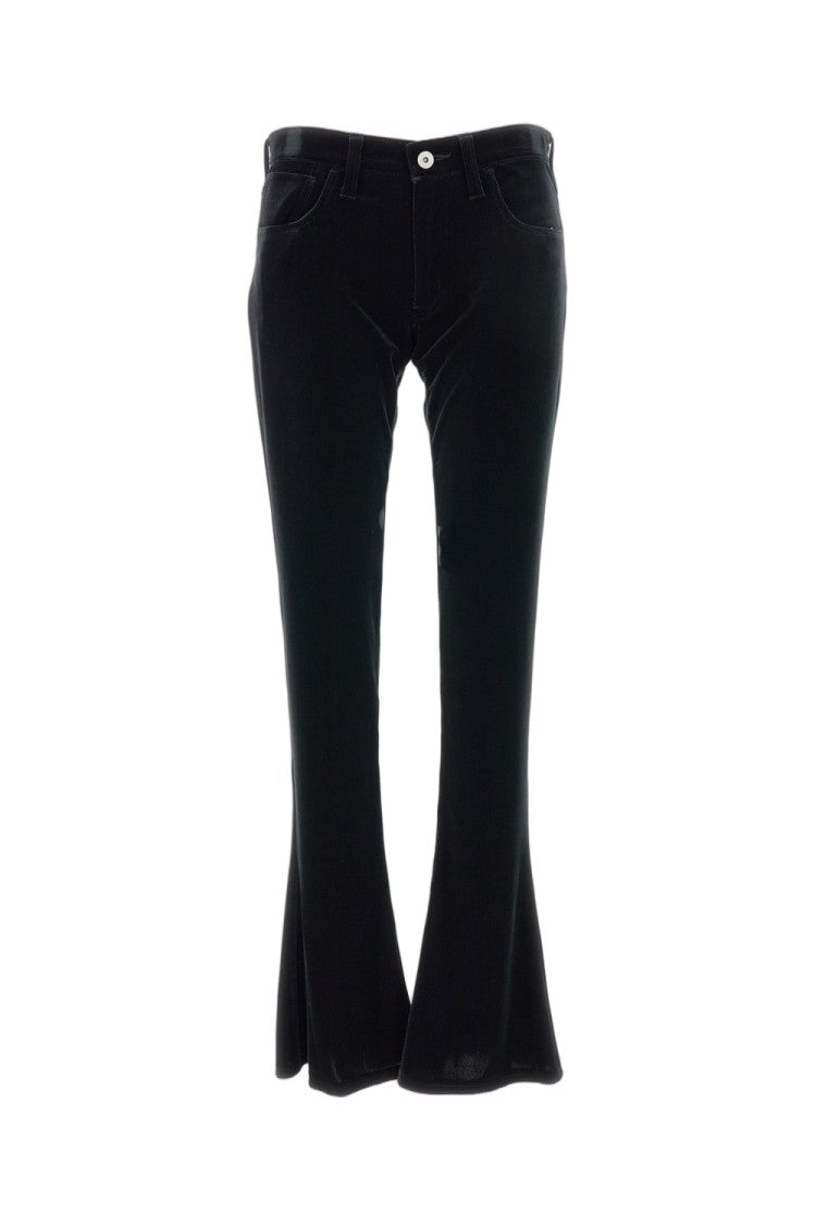 Junya Watanabe Flared 5-Pocket Trousers With Velvet Touch