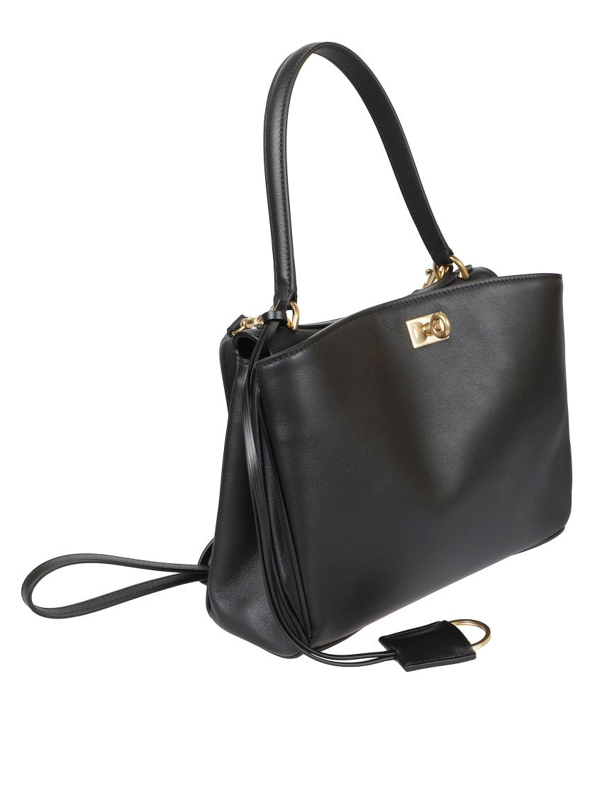 Balenciaga Structured Leather Shoulder Bag