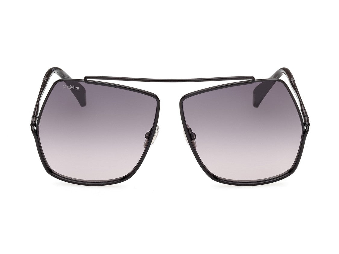 Max Mara Mm0006 Oversized Geometric Double Bridge Sunglasses