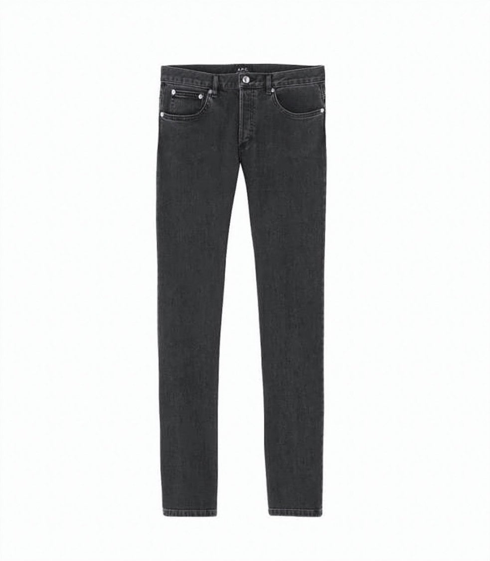 A.P.C. Washed Black Slim-Fit Denim Pants