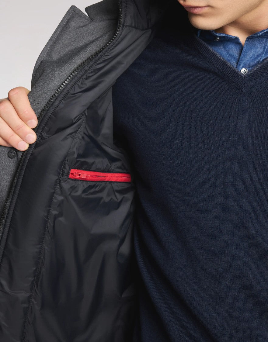 Fay Quilted Down Jacket With Button Closure