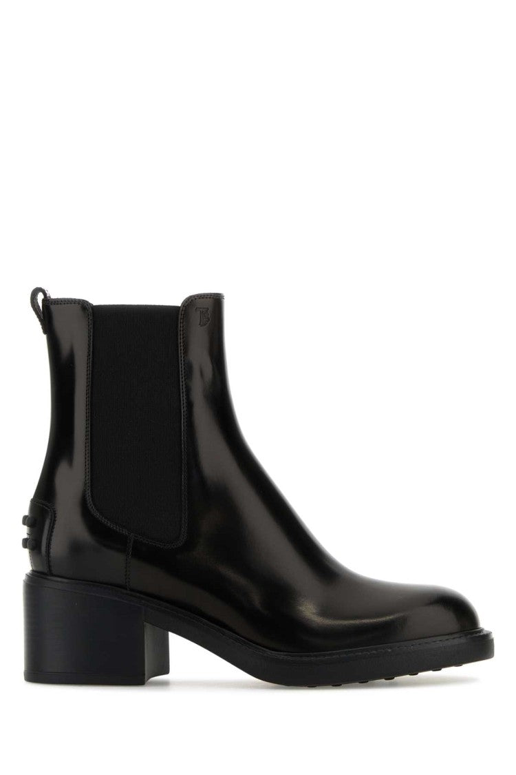 Tod's Black Leather Ankle Boots