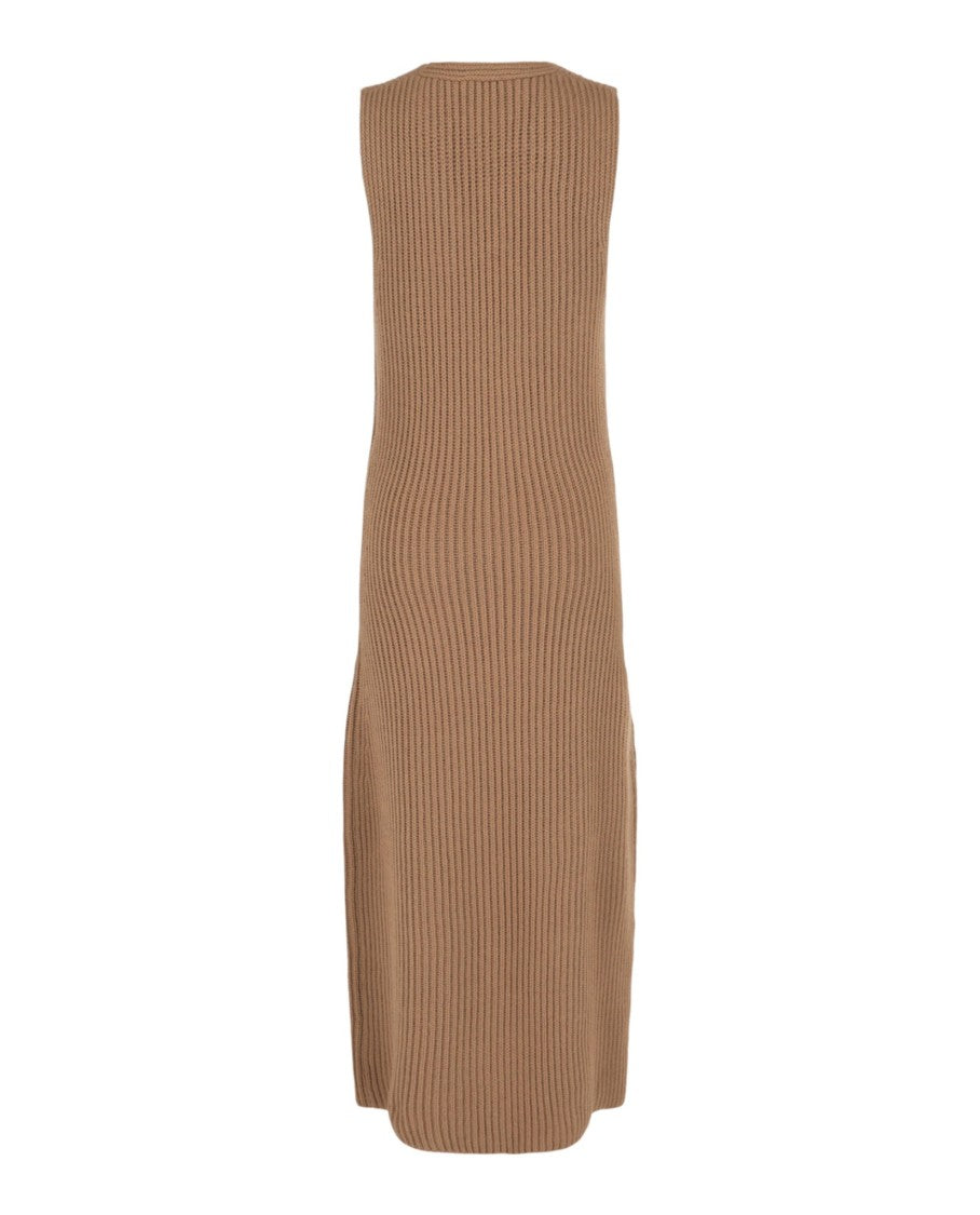 Ferragamo Sleeveless Ribbed Knit Dress