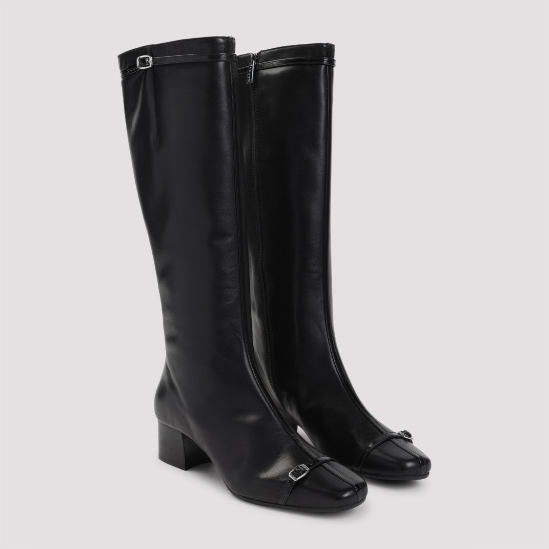 Carel Paris Black Leather Starter Boots