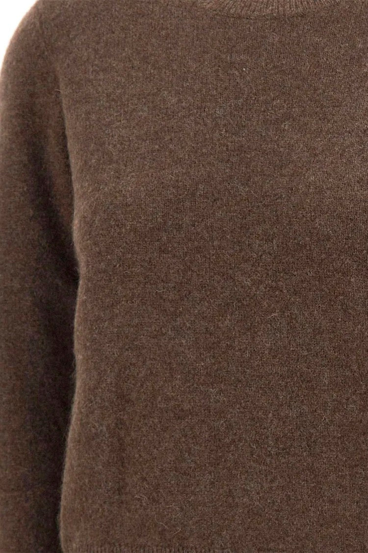 Max Mara Brown Smmvoliera Crew-Neck Yak Sweater