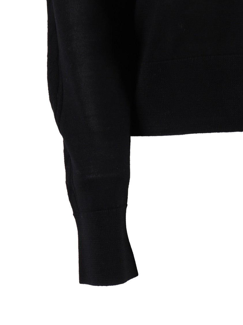 Ballantyne Ribbed Neckline Wool Pullover