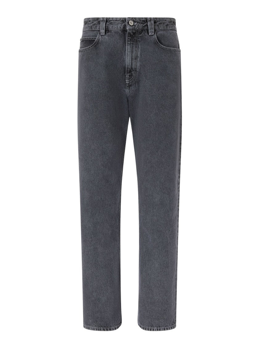 Ferrari Straight-Leg Black Denim Jeans