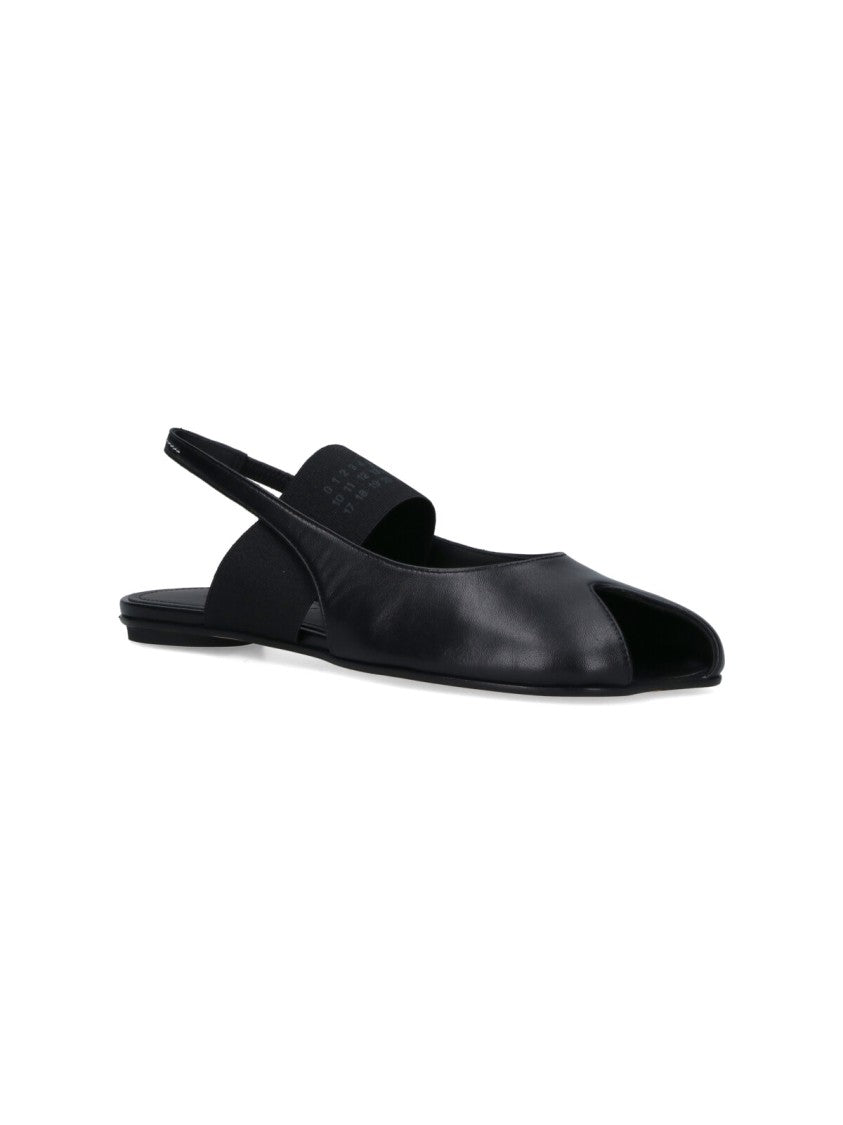 Mm6 By Maison Margiela "Tabi" Open-Toe Sandals – Black