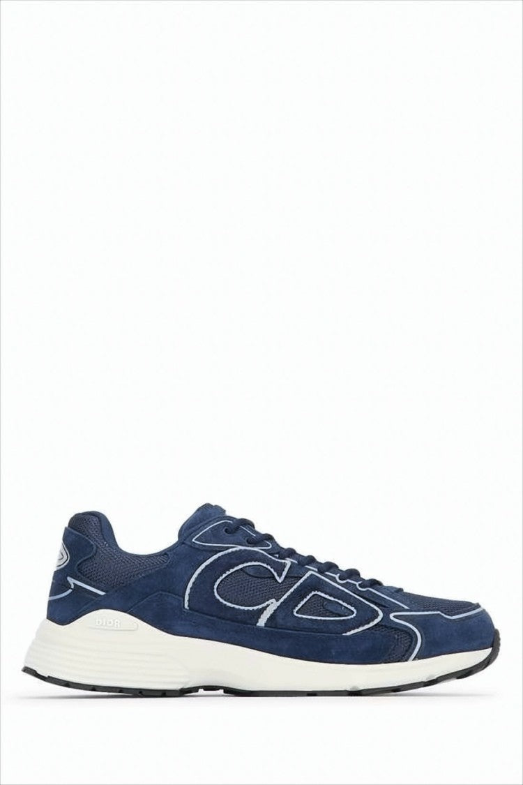 Dior Calf Leather And Fabric Sneakers