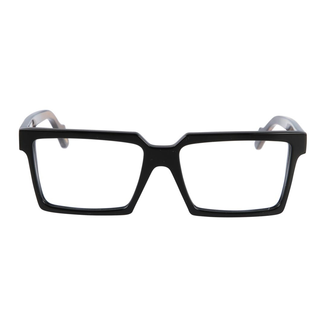 Kador Black Pierre Glossy Rectangular Eyeglasses