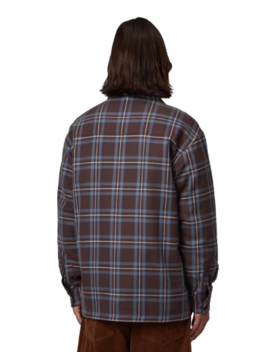 Carhartt Wip Palisander Baird Checked Cotton Padded Shirt Jacket