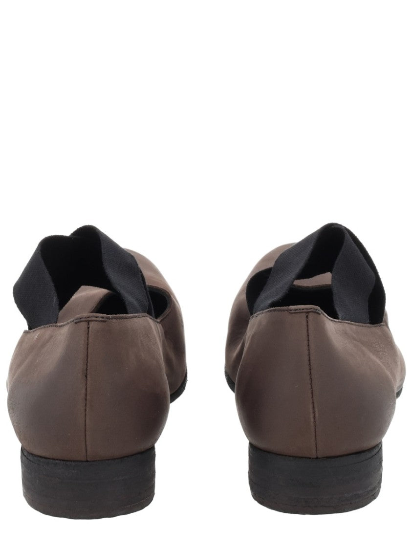 Uma Wang Brown Soft Calf Leather Ballerina Flats