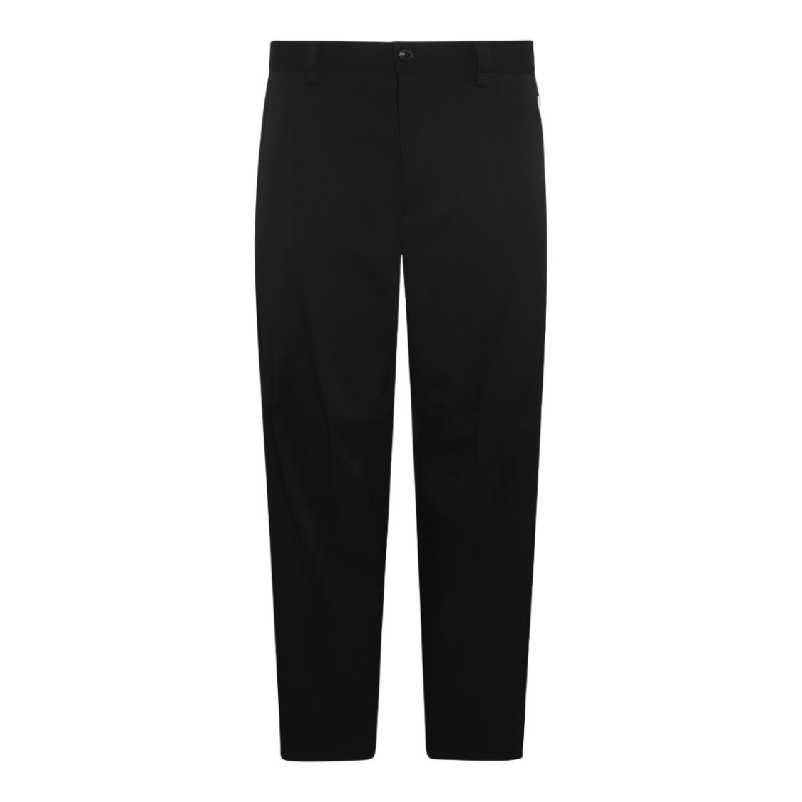 Lanvin Tailored Straight Leg Trousers With Subtle Metallic Accent