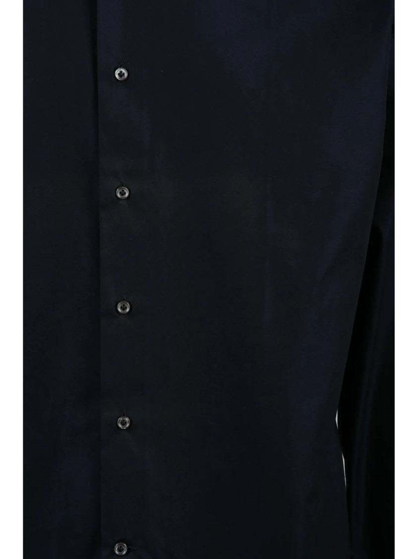 Alessandro Gherardi Midnight Blue Structured Cotton Shirt