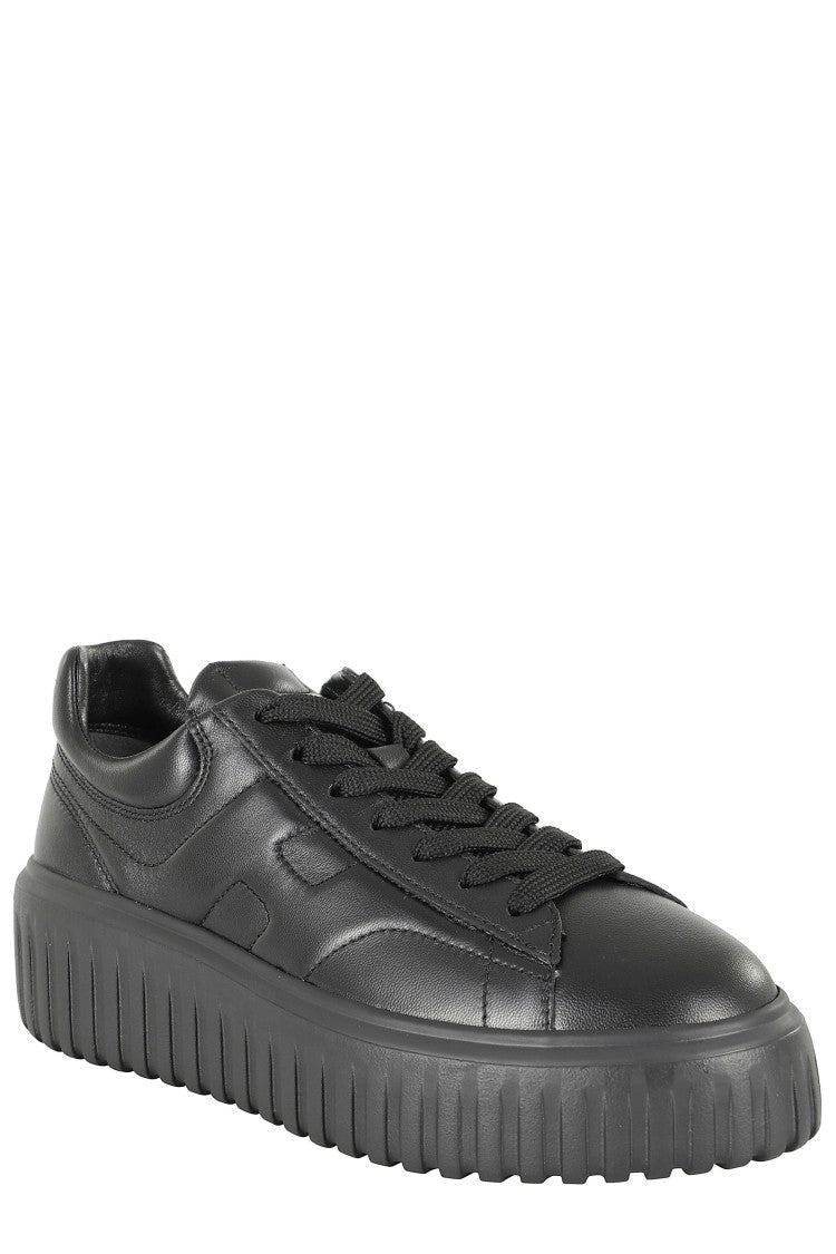 Hogan H-Stripes Leather Platform Sneakers
