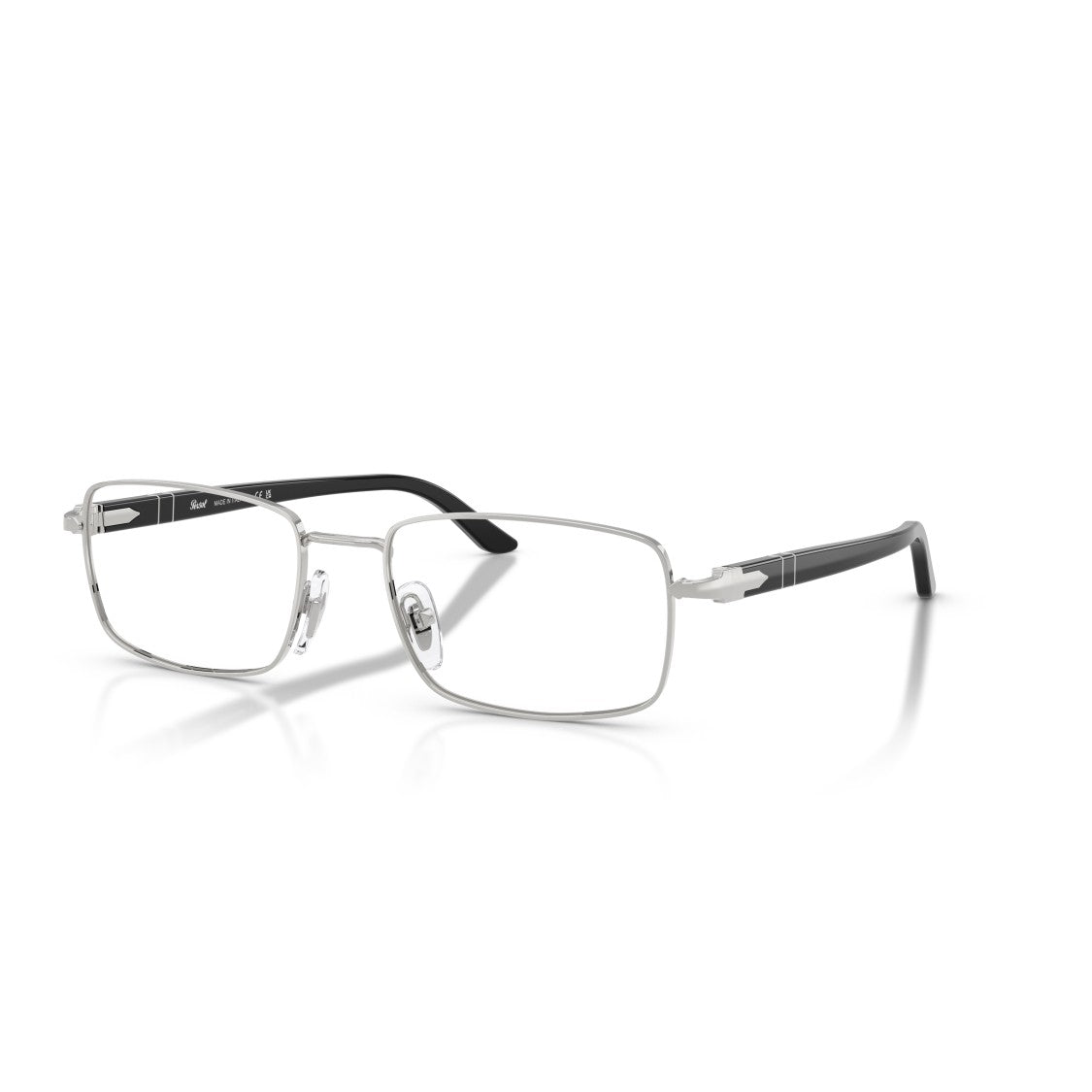 Persol 0Po1029v  Rectangular Metal Frame Eyeglasses With Adjustable Nose Pads