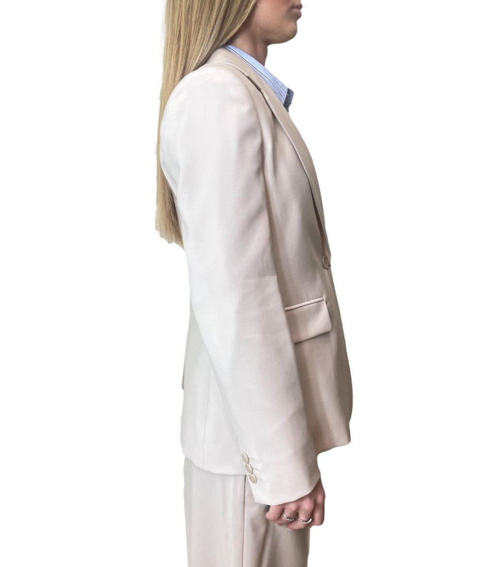 Max Mara Beige Virgin Wool Casual Jacket