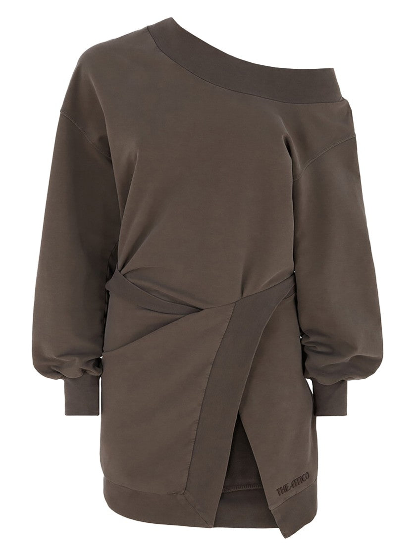 The Attico Asymmetrical Mini Dress With Back Cut-Out