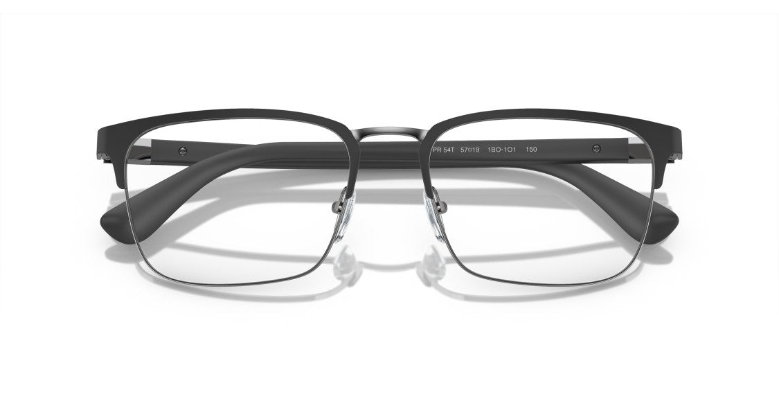 Prada Square Frame Eyeglasses With Bold Upper