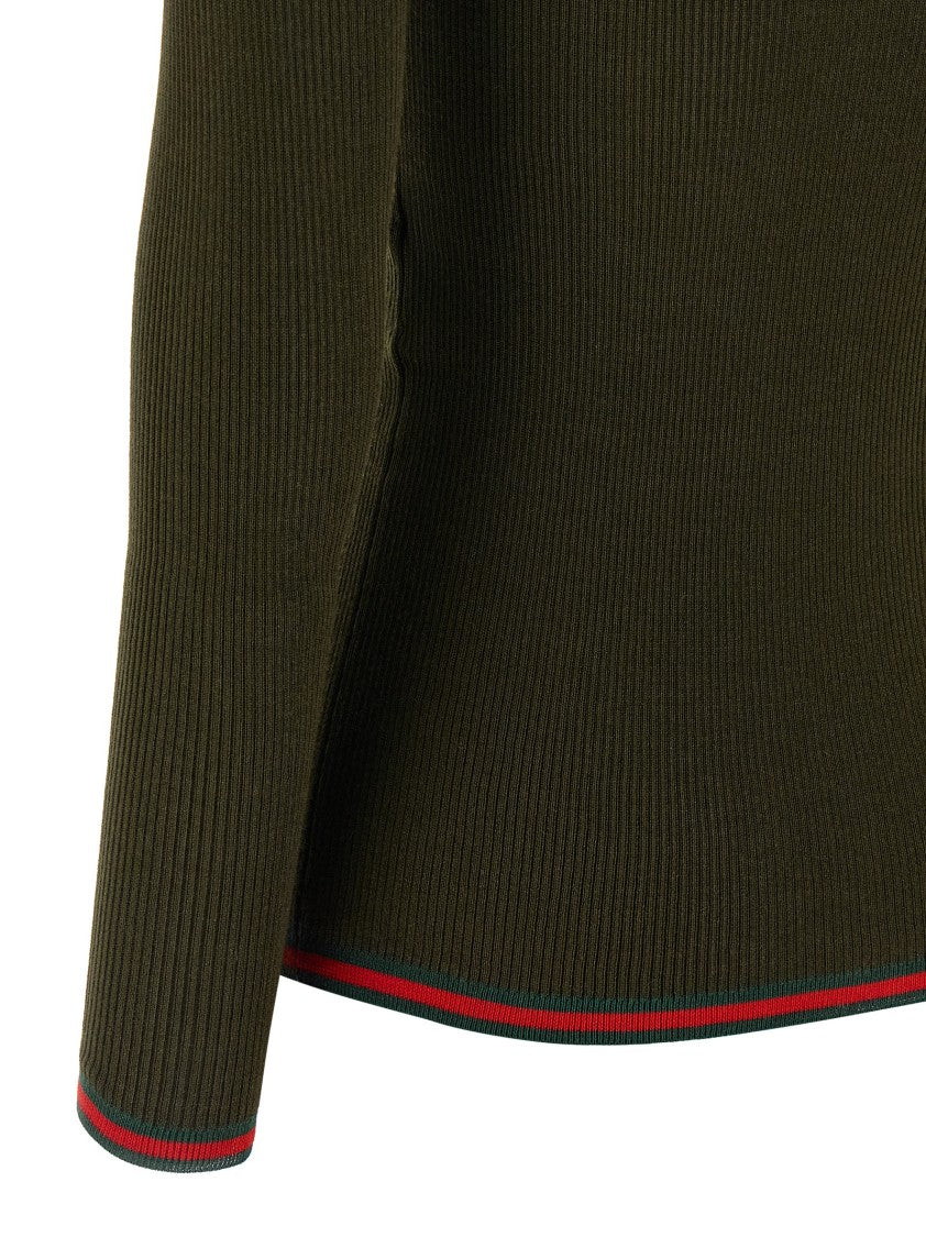 Gucci Web Ribbon' Polo Shirt