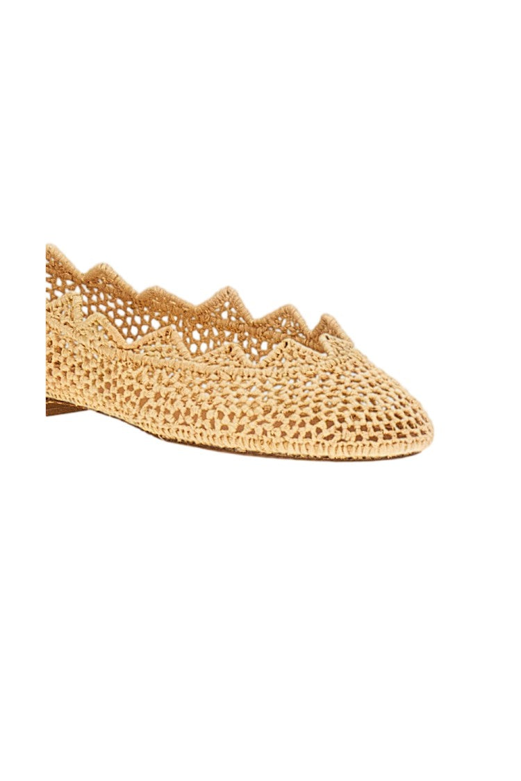 Odissi Raffia Ballet Flats