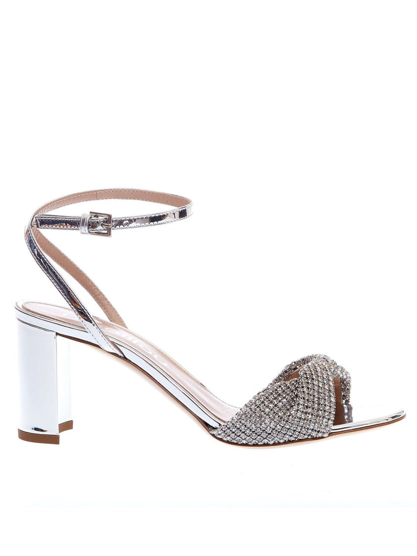 Ninalilou 70mm Areegent Laminated Strass Sandals