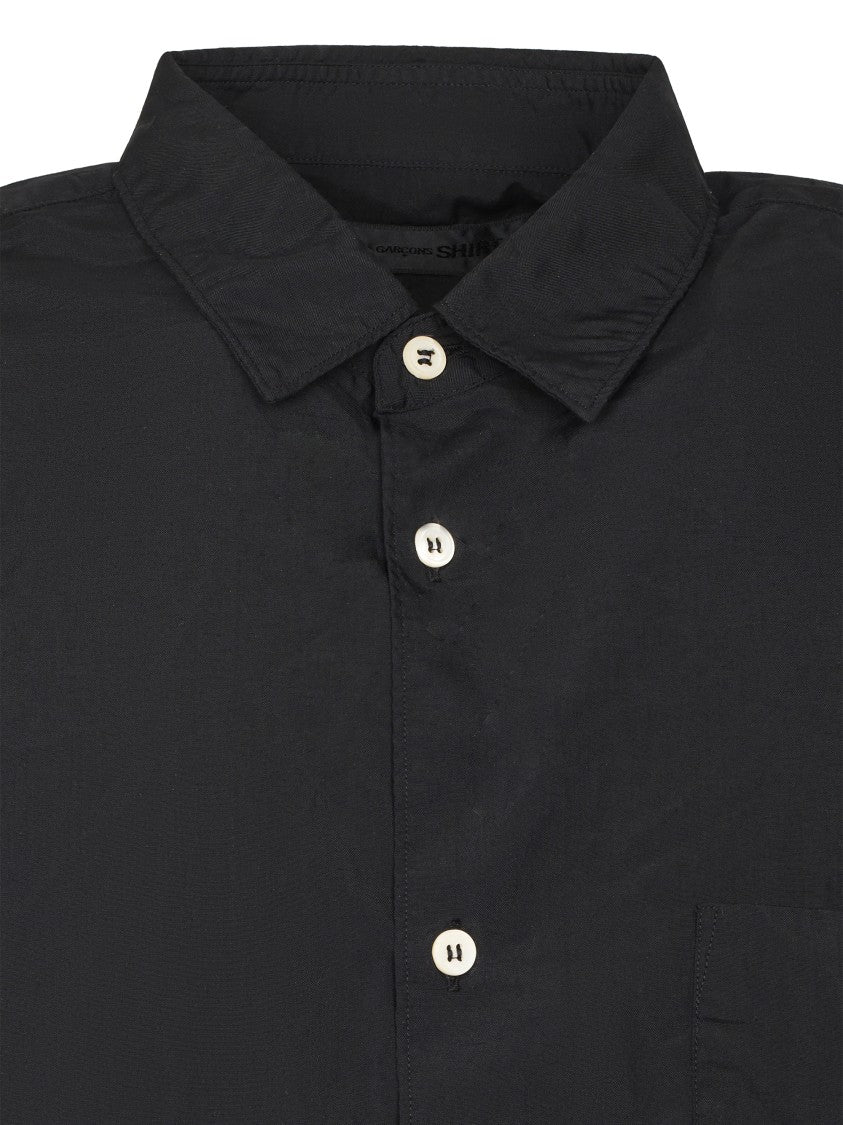 Comme Des Garçons Short-Sleeved Casual Shirt With Classic Collar
