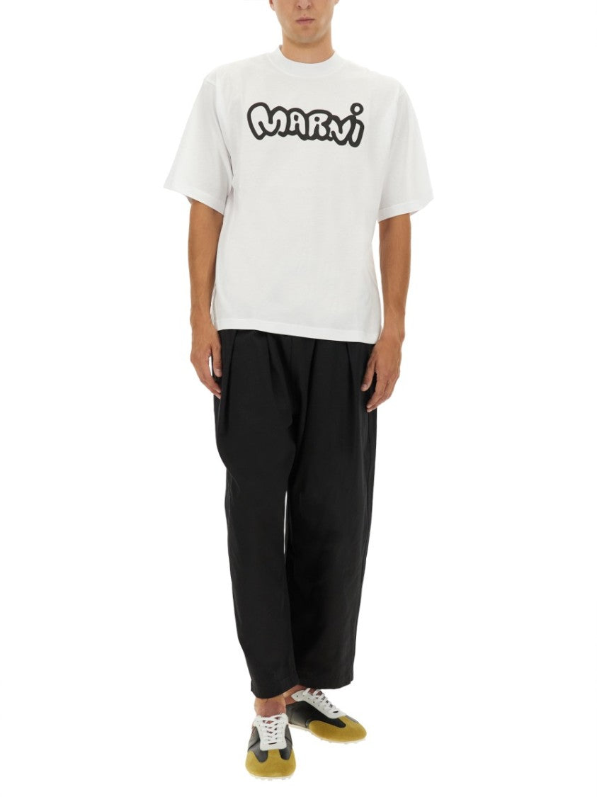 Marni Graphic Print Crew Neck T-Shirt